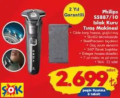 PHİLİPS S5887/10 ISLAK KURU TIRAŞ MAKİNESİ